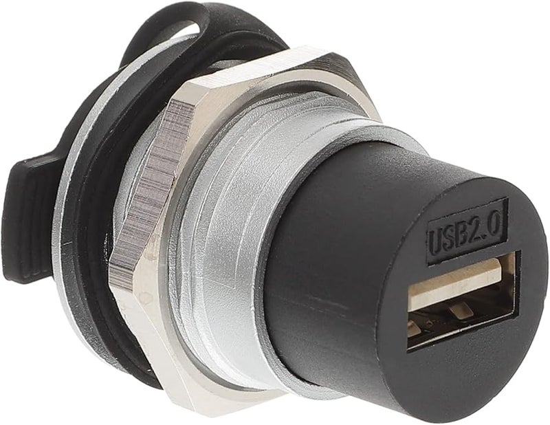 USB Panel Mount Flush Mount Car Adapter Female to Female Extension Cable - Image 1
